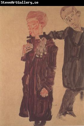 Egon Schiele Two Guttersnipes (mk12)